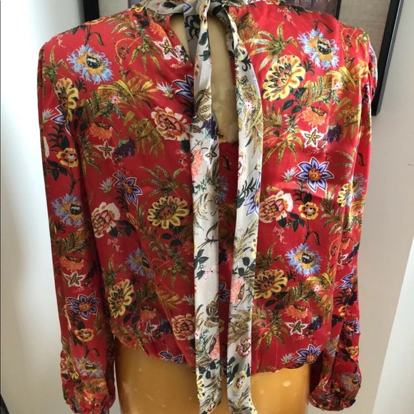 Gorgeous Anthropologie blouse feels like silk! - Picture 3 of 7